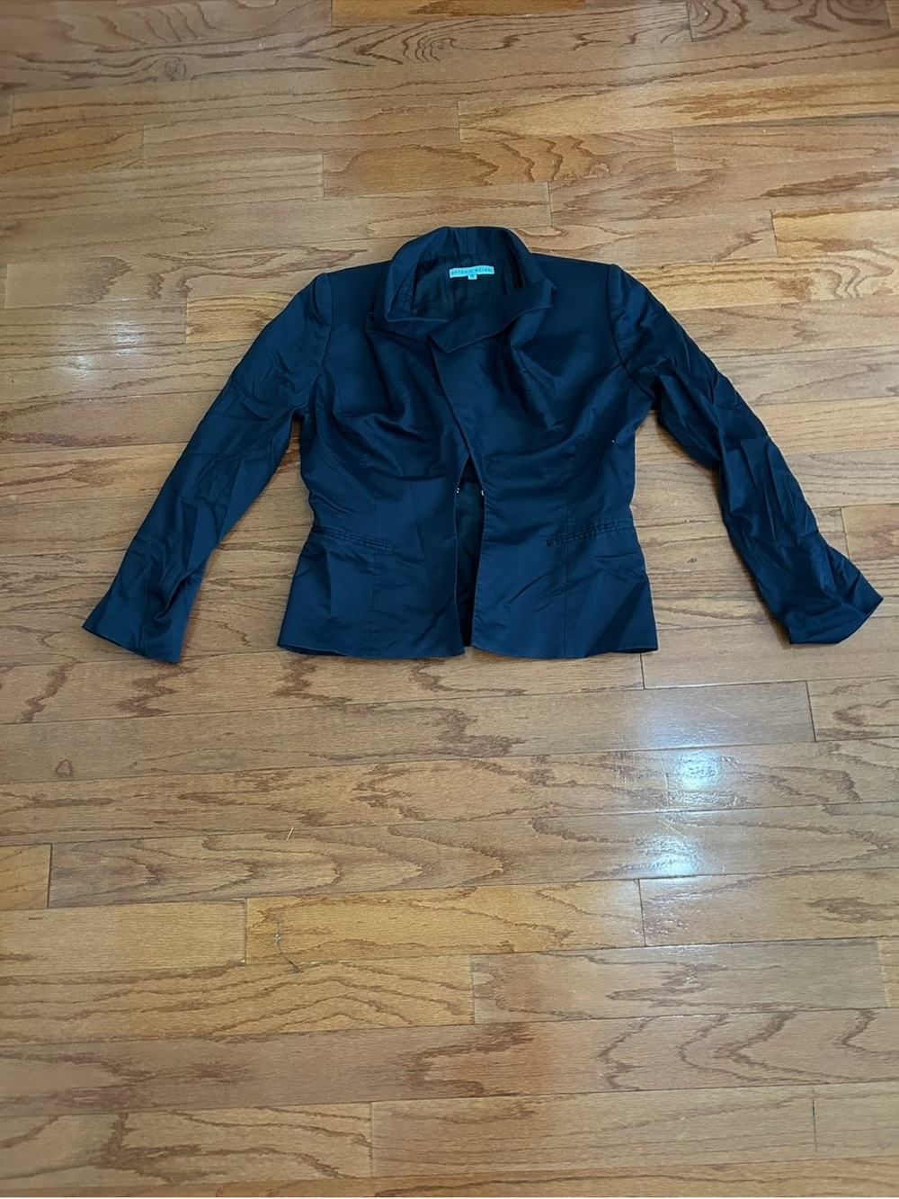 Antonio Melani Black Tailored Blazer Size 10 Career Office Professional Jacket - Picture 4 of 7